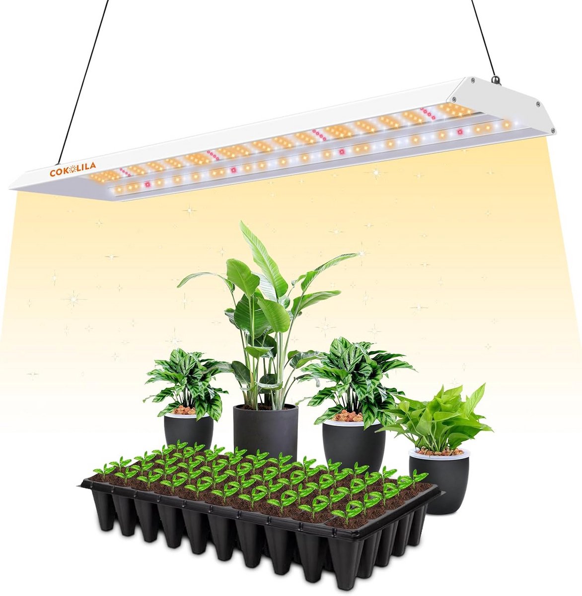 Led-plantenlamp met Volledig Spectrum en Timer voor Optimale Plantengroei