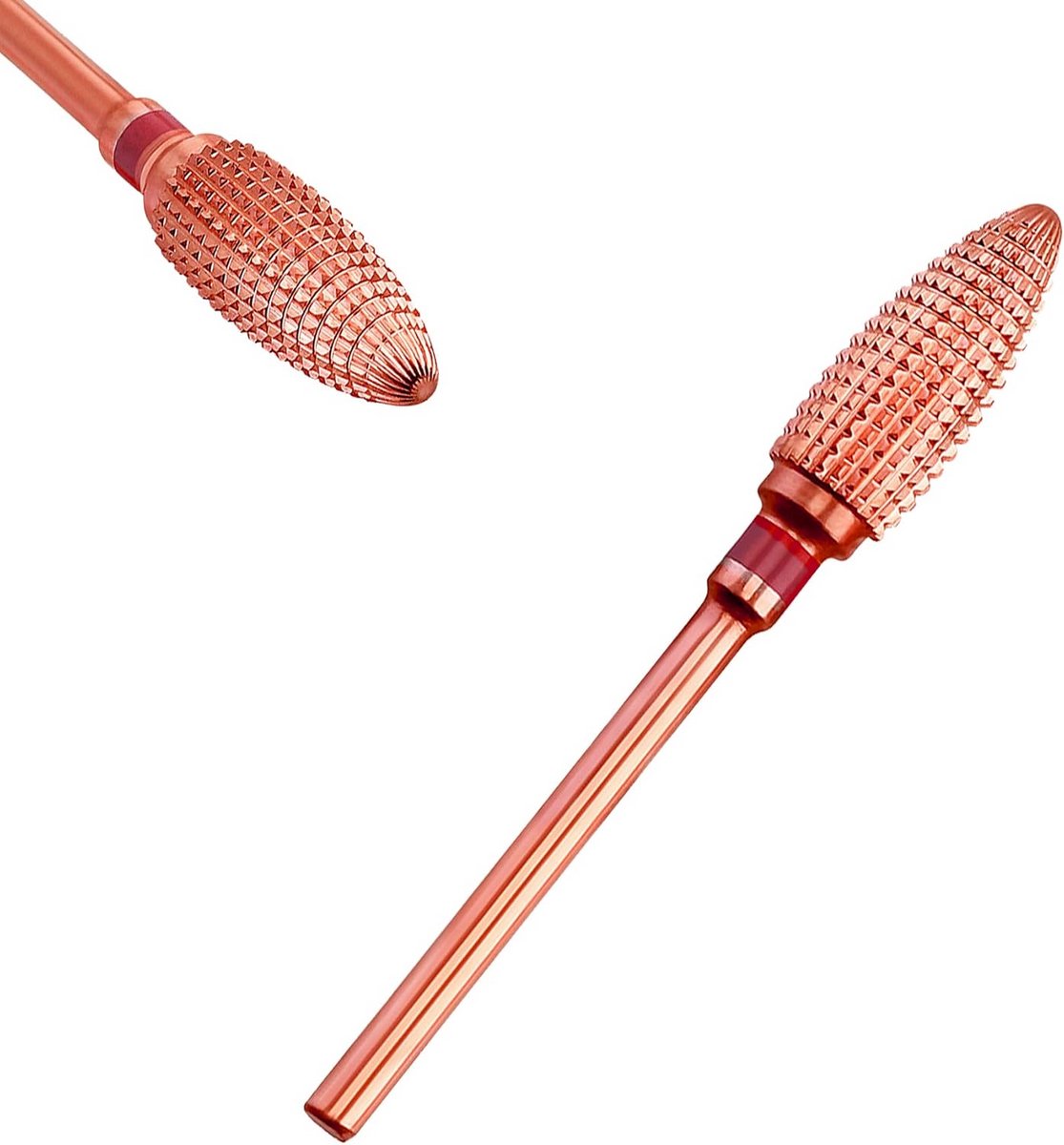 Nagelfrees opzetstuk voor manicure en pedicure – Tornado bit, extra grof, 4 korrelgroottes