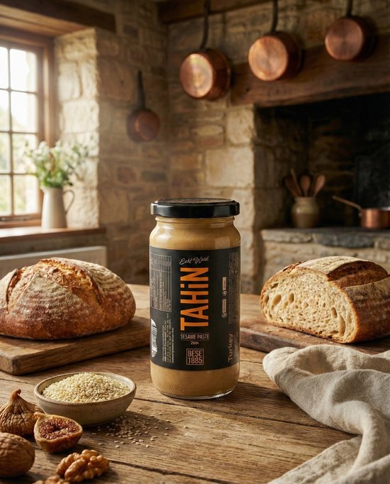 Dubbel Geroosterde Tahini (Sesampasta) – Intens van Smaak – 230 g