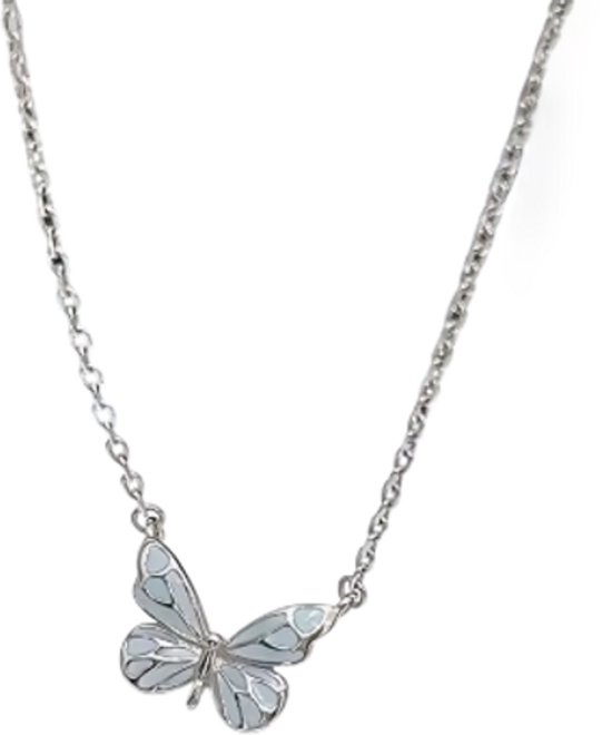 Lichtgevende Vlinder Set voor Vrouwen - Ketting, Glow in the Dark, Vintage Stijl, Perfect als Cadeau voor Kerst, Nieuwjaar en Feest van Merkloos — afbeelding 5