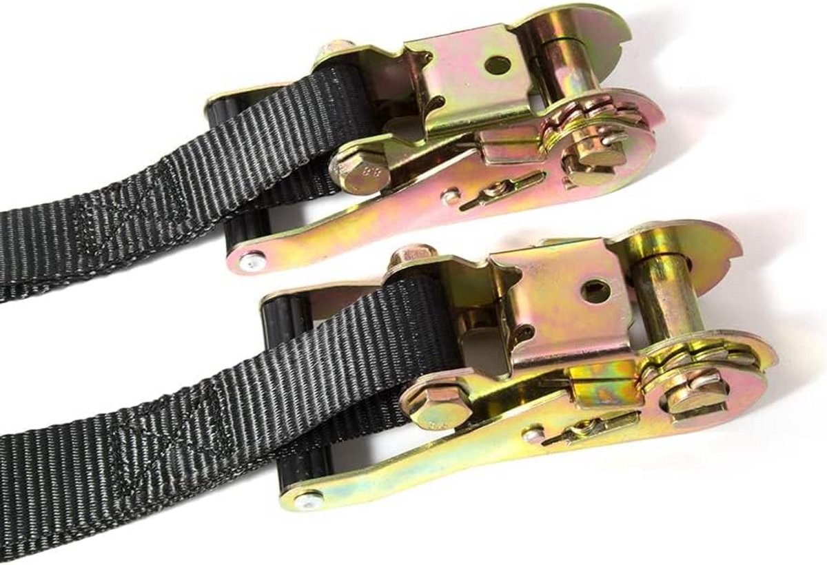 Universele Motorfiets Voorwiel Spanband Set met Riemspanner voor Veilige Bevestiging
