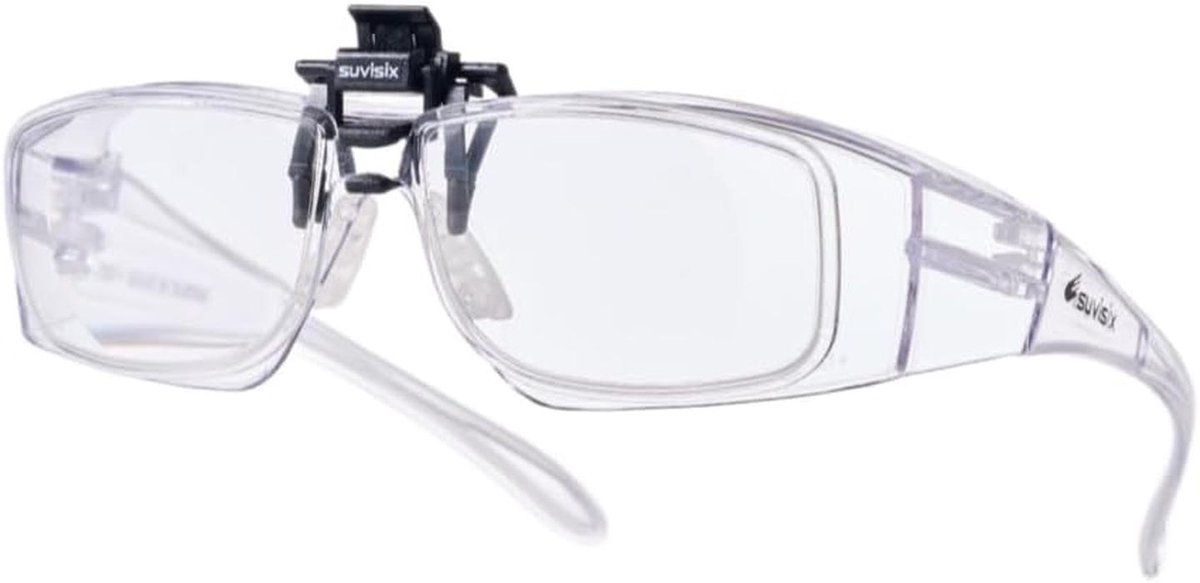 FlipFocus Veiligheidsbril met +2.00 Dioptrie - 3-delige Set met Clip-on Lensen