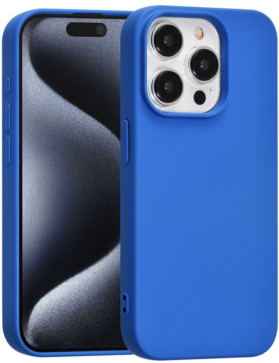 TUNIQ telefoonhoesje voor Apple iPhone 15 Pro - Backcover - Diepblauw
