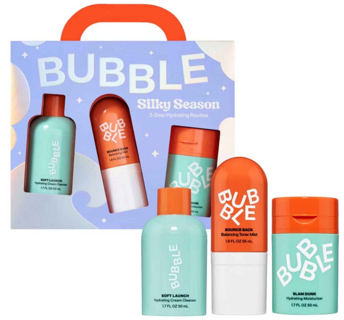Bubble Skincare Silky Season – 3-Step Hydrating Routine – Hydraterende Skincare Set