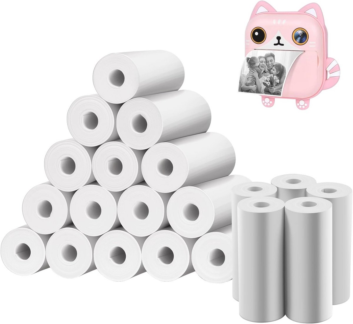 Thermisch papier voor kindercamera - 20 rollen - 5,7 cm x 5 m
