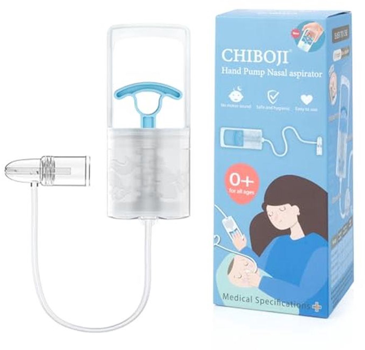 Hand-Pull Neusaspirator voor Pasgeborenen en Zuigelingen - 3 Vingers