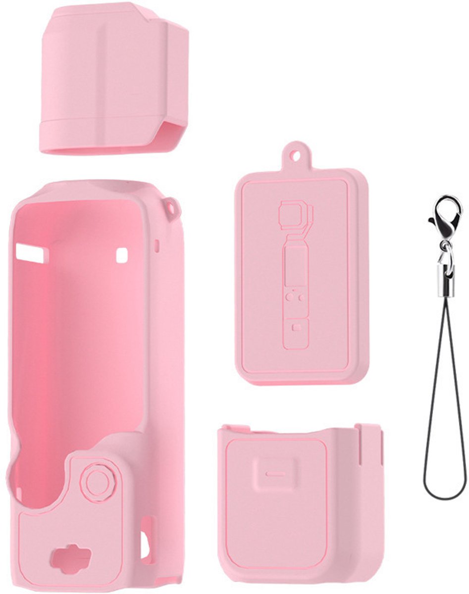 Siliconen Beschermhoes voor Handheld Gimbal Actie Camera - Roze