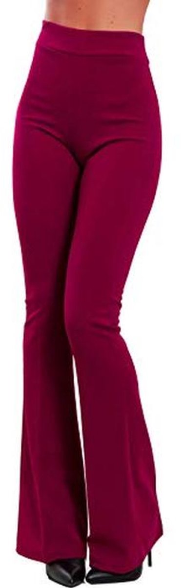 Dames stretchbroek met klokken en olifantenhals - Elegante en comfortabele pasvorm