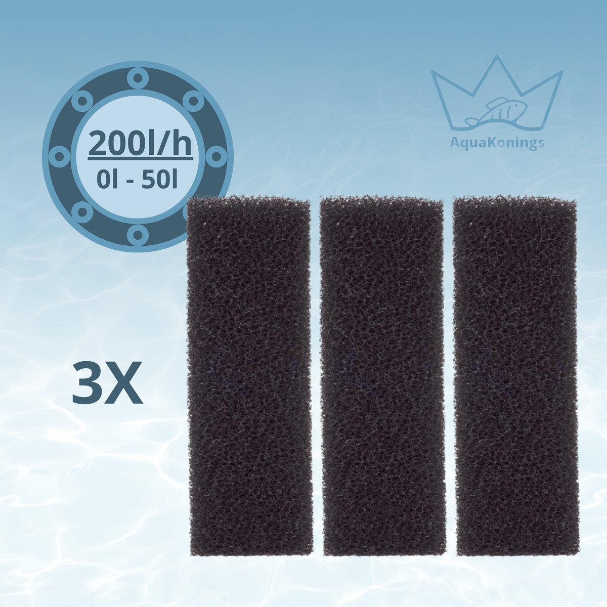 Filtermateriaal Hidom Aquariumfilter 200L/H