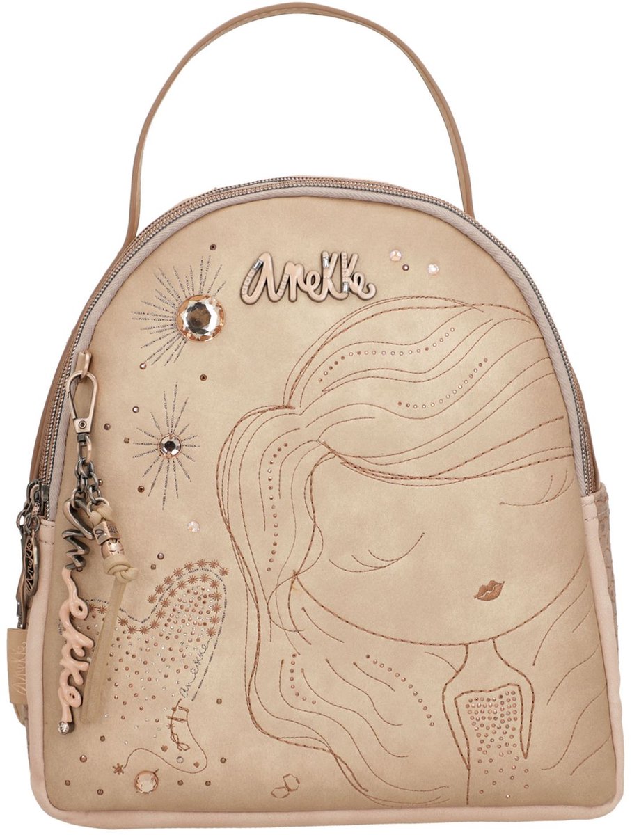 Anekke vrijetijdsrugzak rugzak Hollywood Studio Backpack Nude beige