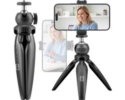 Studio ME Mini Telefoon Statief - 20 cm - Tripod Smartphone - Camera Statief - Incl. Telefoonhouder