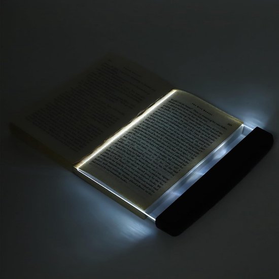 Boeklamp LED - Leeslamp - Draadloos Leeslampje voor Boek - Bladwijzer Lamp voor Slaapkamer - Leeslamp Boekenleggers - Boeklamp - Bladzijde Verlichting - zwart van Merkloos — afbeelding 3