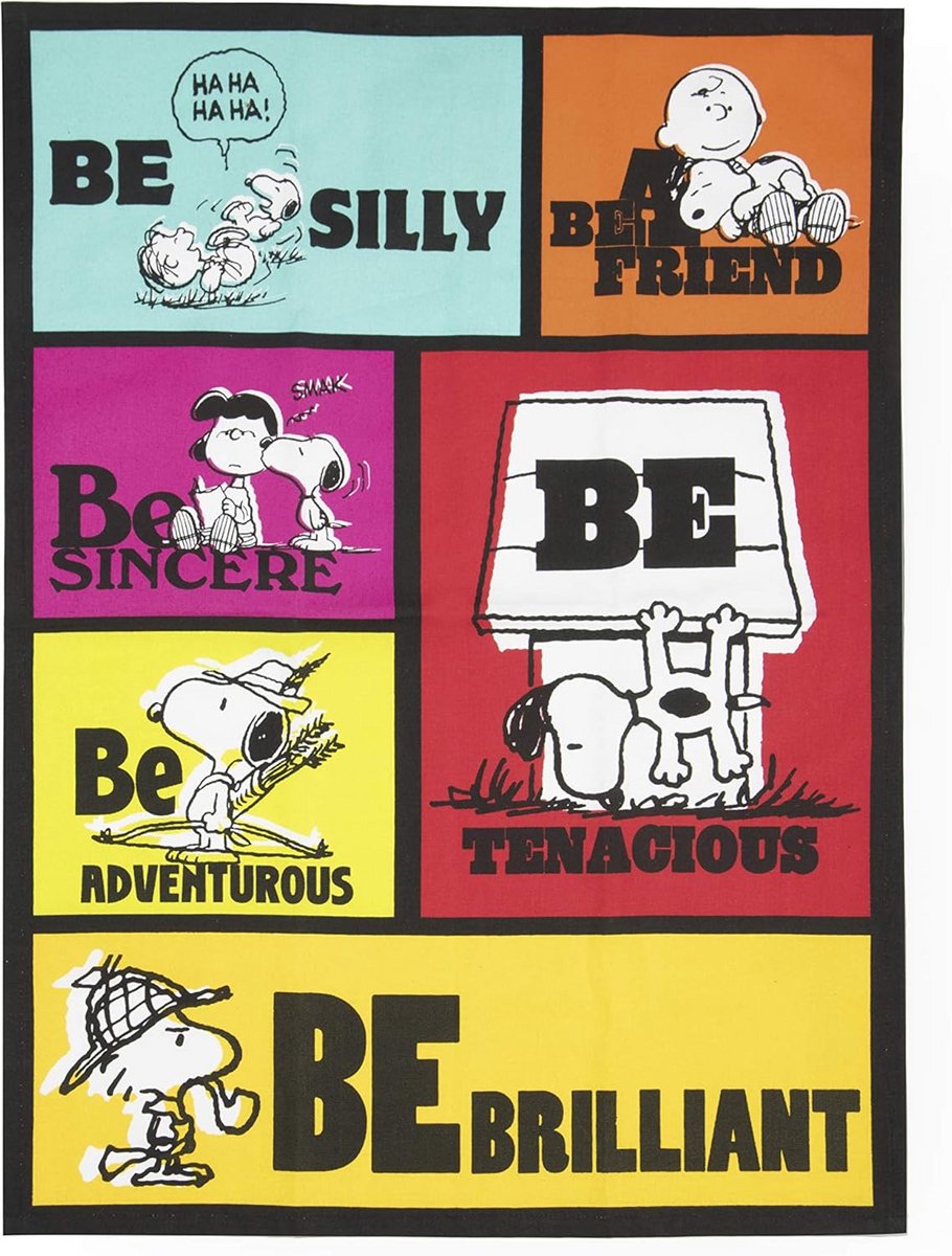 Vaatdoek Peanuts - Meerkleurig 50 x 70 cm voor Efficiënt Schoonmaken