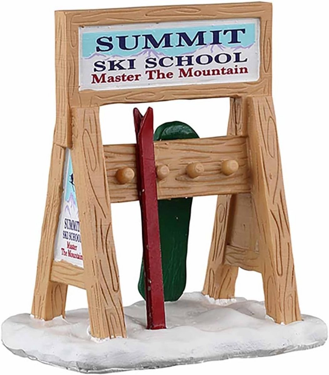 Ski Rack Sign voor Wintersportliefhebbers - Decoratie voor Chalet en Huis