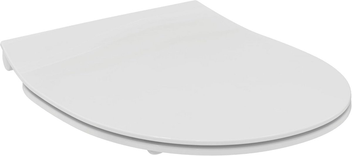 Universele Ovale WC-Bril met Softclose Mechanisme en Antibacterieel Design in Wit