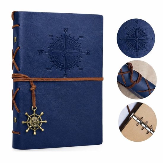 Vintage Journal Dagboek met Slot B6 PU Cover Retro Notebook 3-cijferig Wachtwoord Combinatieslot kopen vanaf een prijs van 24