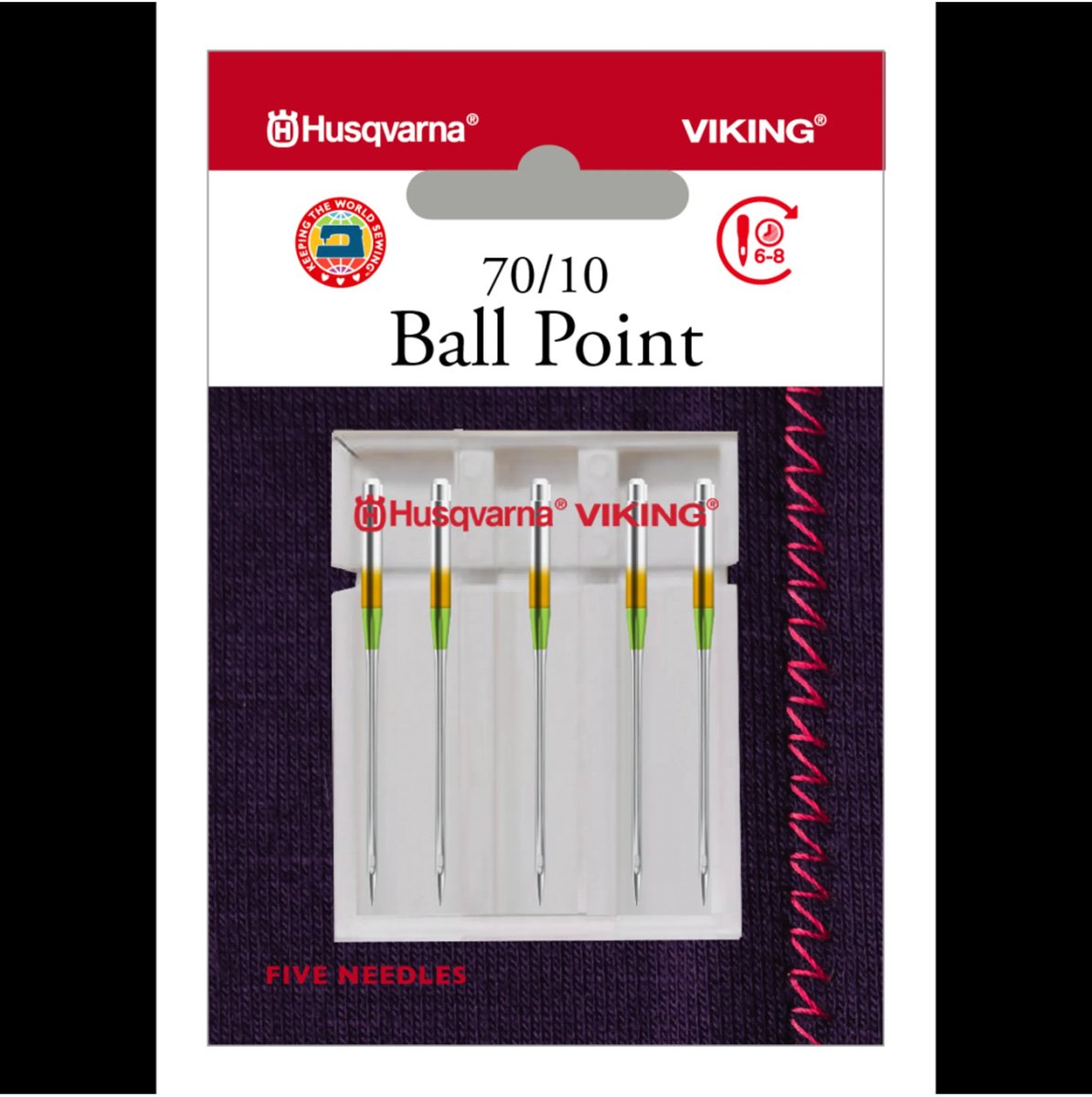 Husqvarna-Viking Ballpoint 70 (5 stuks) Naalden