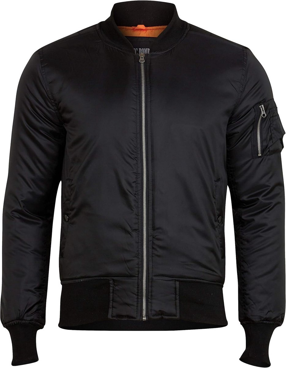 Heren Basic Bomber Jassen Olijf