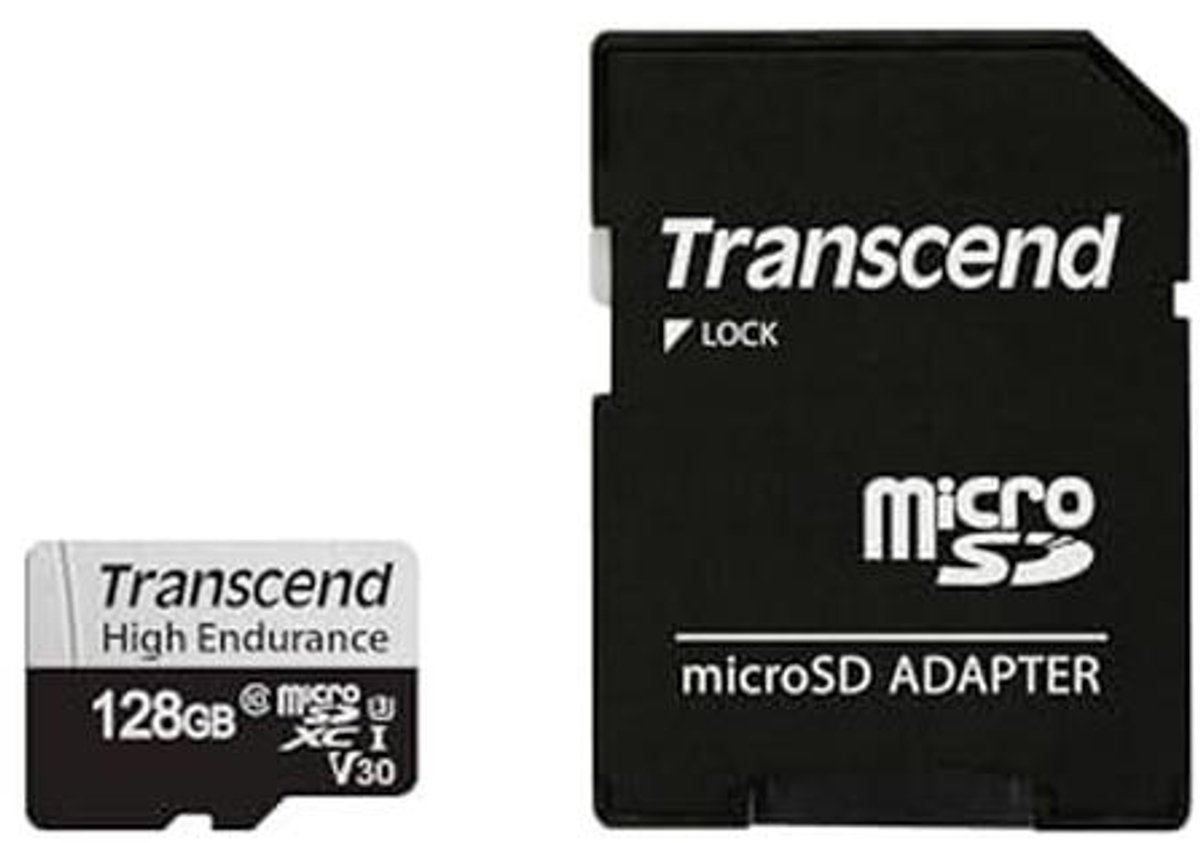 128GB High Endurance microSDXC Geheugenkaart voor Dashboard- en Beveiligingscamera's