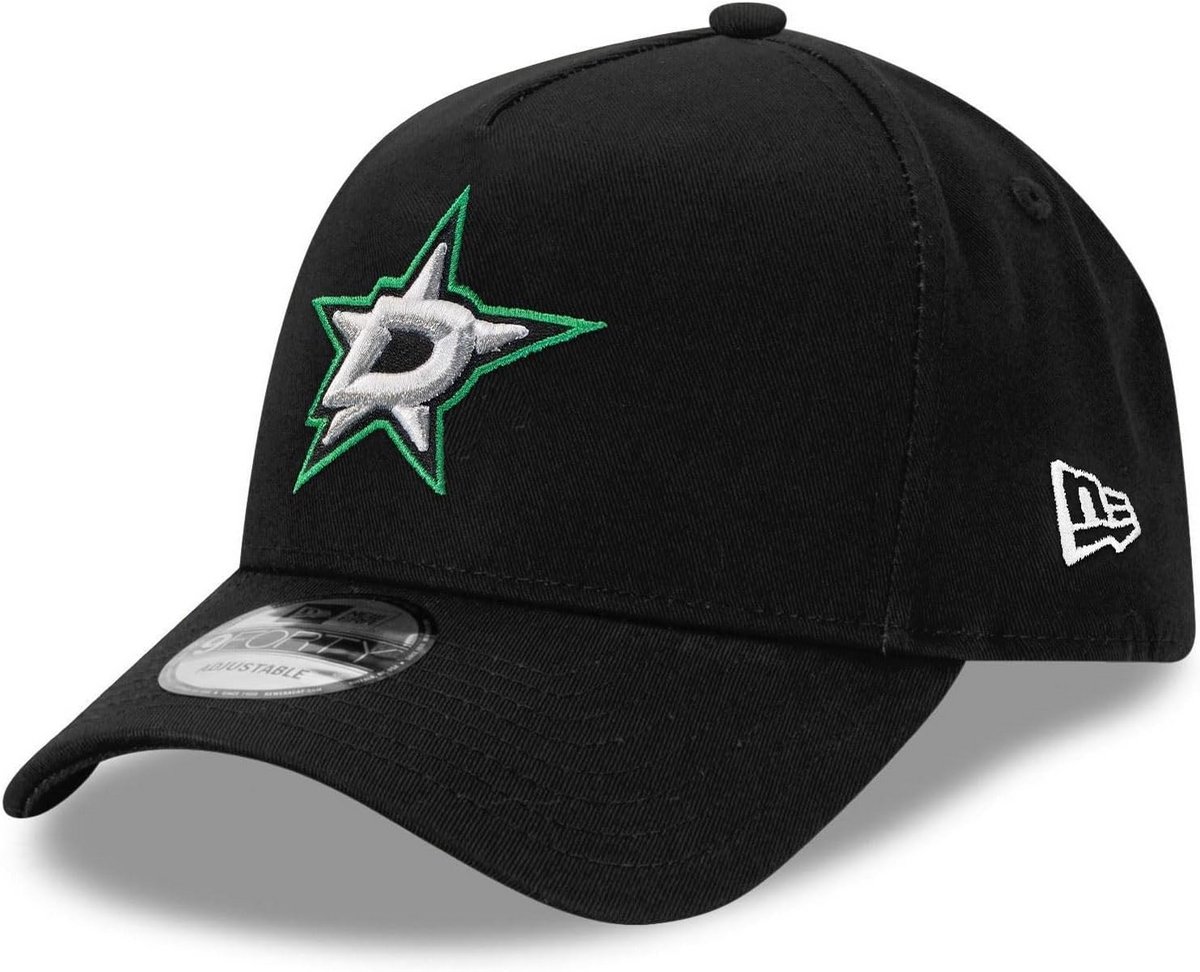 Verstelbare Baseballcap A-Frame met NHL Ijshockey Team Logo Zwart