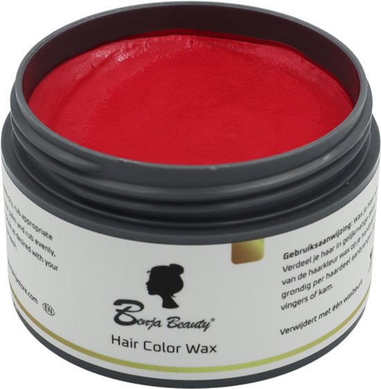 BenjaBeauty Haarwax - Haarkleuring - Haarverf - Carnaval - Halloween - Cosplay - Haarcrème - Rood