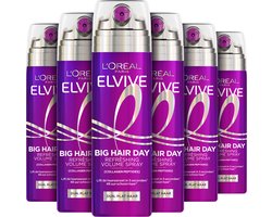 L'Oréal Paris Elvive Collagen Lifter Big Hair Day Spray - Voor dun, plat haar - Instant Lift & 48u Schoon Haar - 200ml - 6 stuks