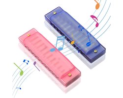 Mondharmonica voor Kinderen - 2 Stuks - 10 Gaten - Blaasinstrument - Mond Blaas Instrument - Geschikt voor muzikanten, kinderen, volwassenen en beginners