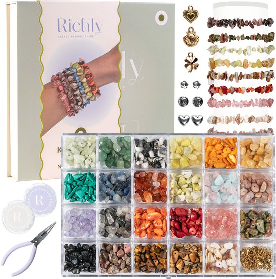 RICHLY® Luxe Natuursteen Kralen set