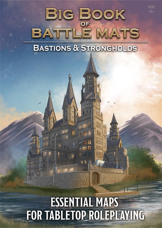 Loke Battlemats – Big Book Of Battle Mats : Wilds, Wrecks & Ruins – 60 Cartes De Terrain Pour RPG Fantastique