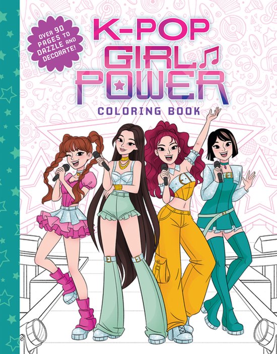K-Pop Girl Power Coloring Book - cover