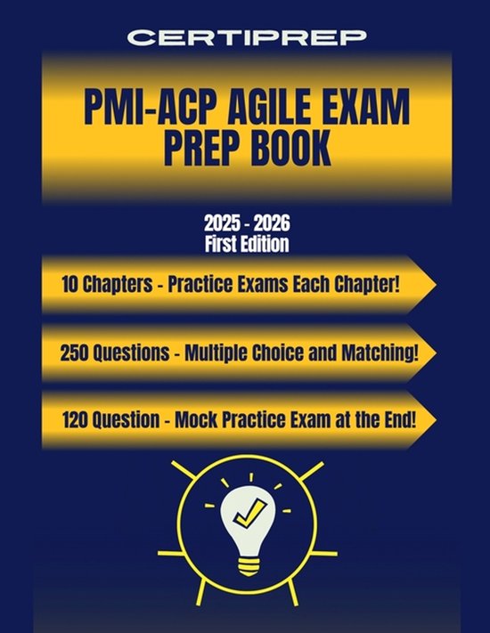 CertiPrep - PMI-ACP Agile Prep Book 2025 - 2026 - cover