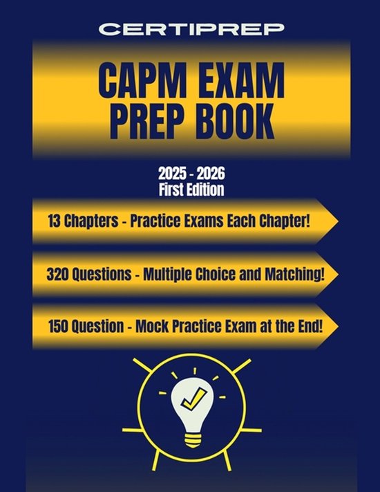 CertiPrep - CAPM Exam Prep Book 2025-2026 - cover