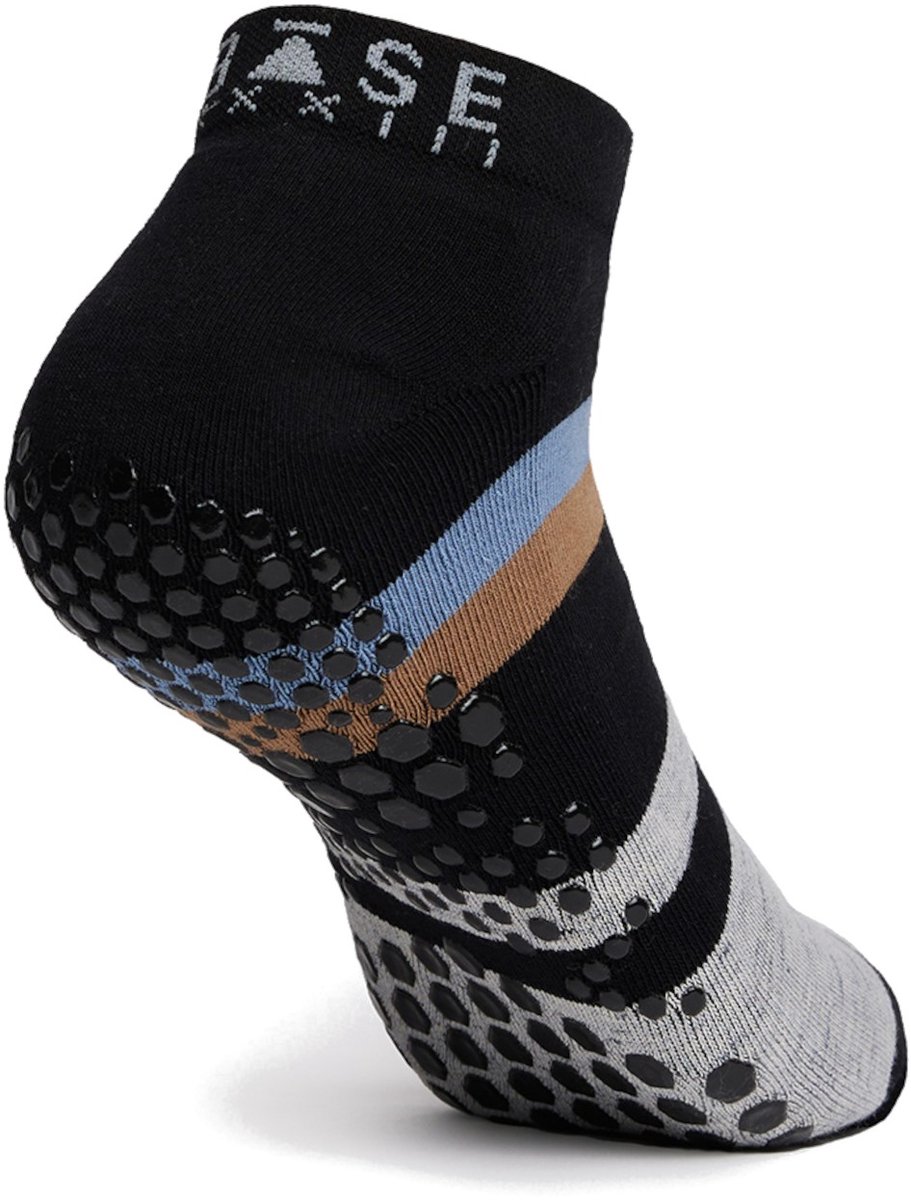 Tavi Base 33 Yoga & Pilates No-Show Gripsokken - Grijs/Zwart - 39-43