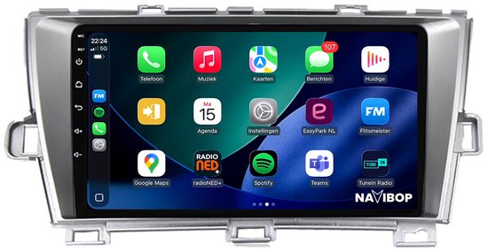 Autoradio 9 Inch Voor Toyota Prius 2009-2013 – 2+64 GB, Android 14, Draadloze Carplay & Android Auto, GPS, BT, FM, Achteruitrijcamera 3 miniatura