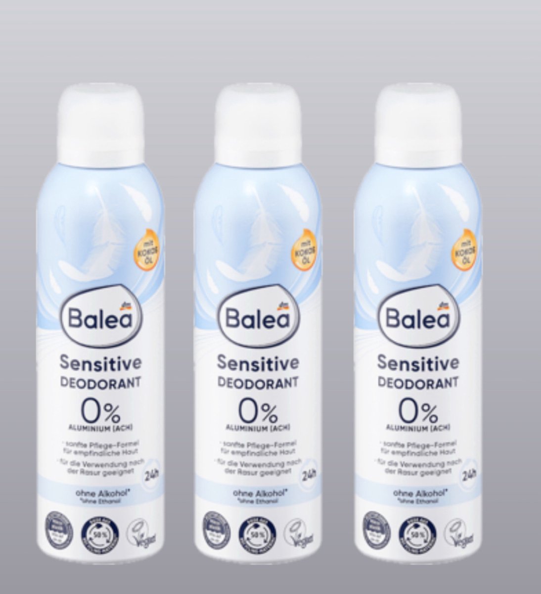 Balea Deodorant sensitive | 3x 200ml