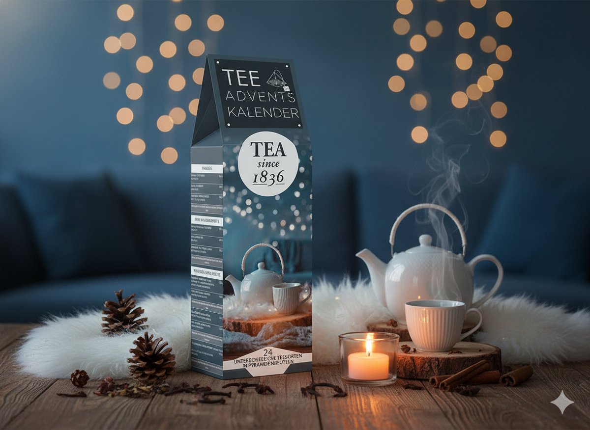 DSB Thee adventskalender - 24 theezakjes - Pure Christmas decembercadeau