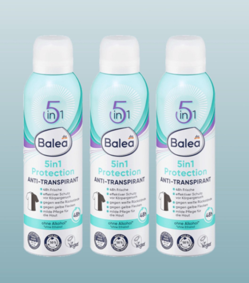 Balea deodorant antitranspirant protection 5in1 | 3x 200ml