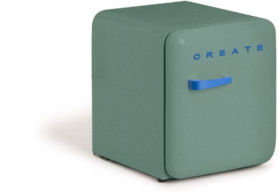 CREATE - Koelkast in retrostijl - Sage - Handvat Kobaltblauw - FRIDGE RETRO 48L van create — afbeelding 3