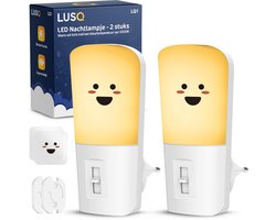 Product: LUSQ - LQ1 - Babykamer Nachtlampje Stopcontact - 3000k - Automatische Lichtsensor en Dimbaar, van het merk 