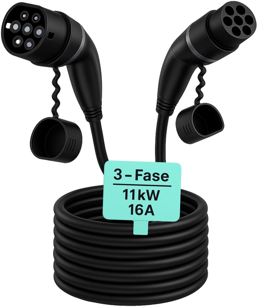 Type 2 Laadkabel voor Elektrische Auto - 15M - 11Kw
