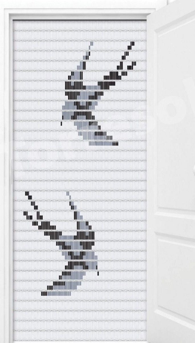 vliegengordijnenexpert Vliegengordijn Hulzen Zwaluwen transparant - 90cm x 210cm
