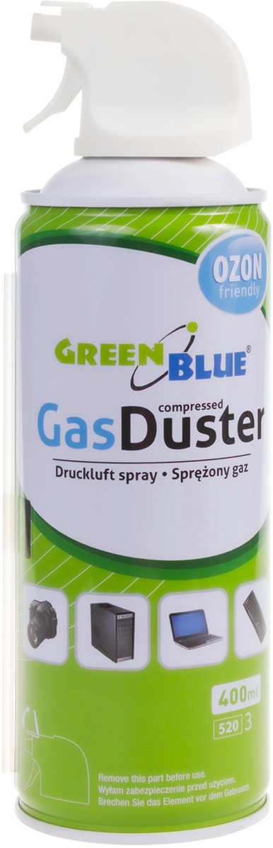 Green Blue Perslucht GB400 400 ml pistoolverstuiver - Kan met een handig pistool - Computerschoonmaakspray
