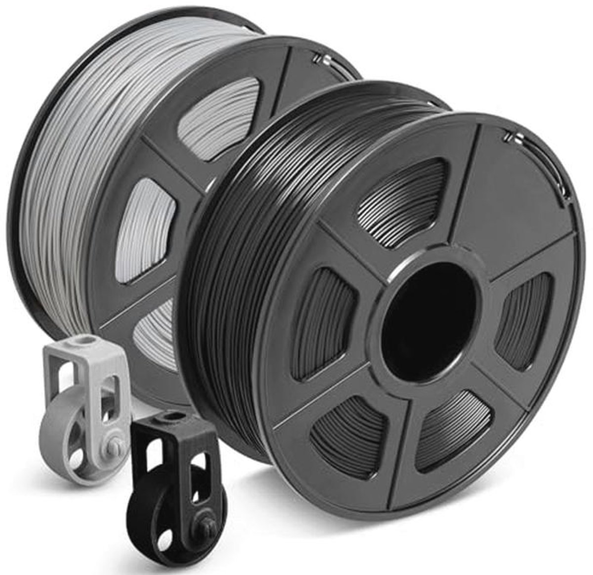 ABS Filament 1.75mm voor FDM 3D Printers - Zwart/Grijs - 2KG