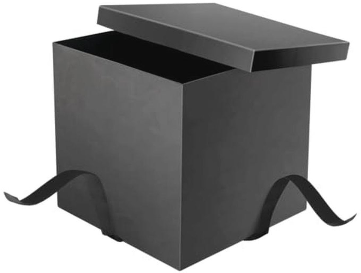 Zwarte Cadeaubox met Lint 11.8 inch