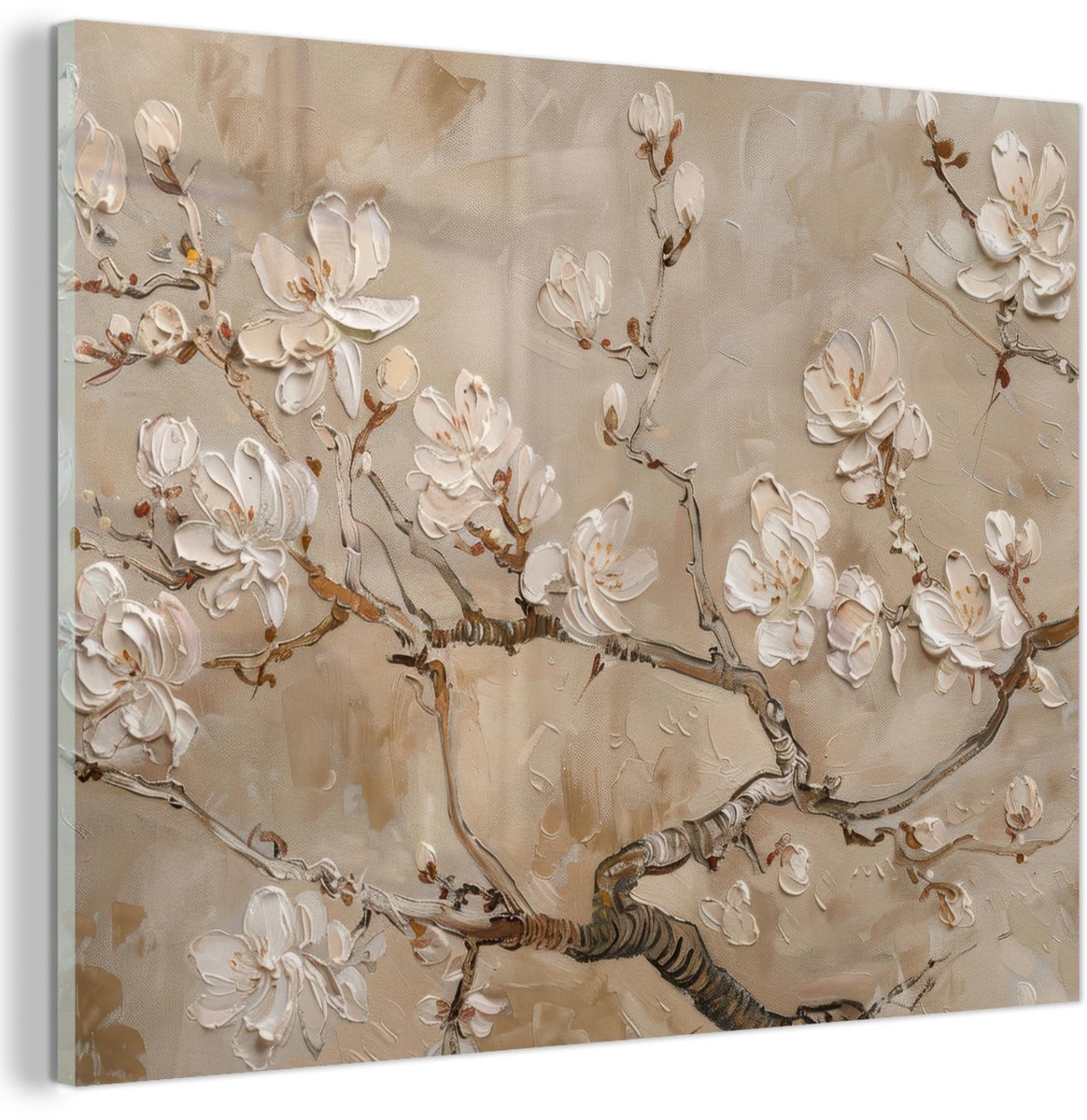Unyqoos Moderne bloemen wanddecoratie op voor elke kamer 40 x 30 cm