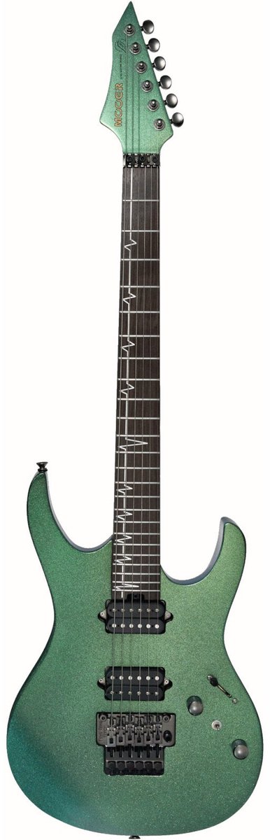 Mooer MMT100 FR Aurora Green elektrische gitaar met gigbag