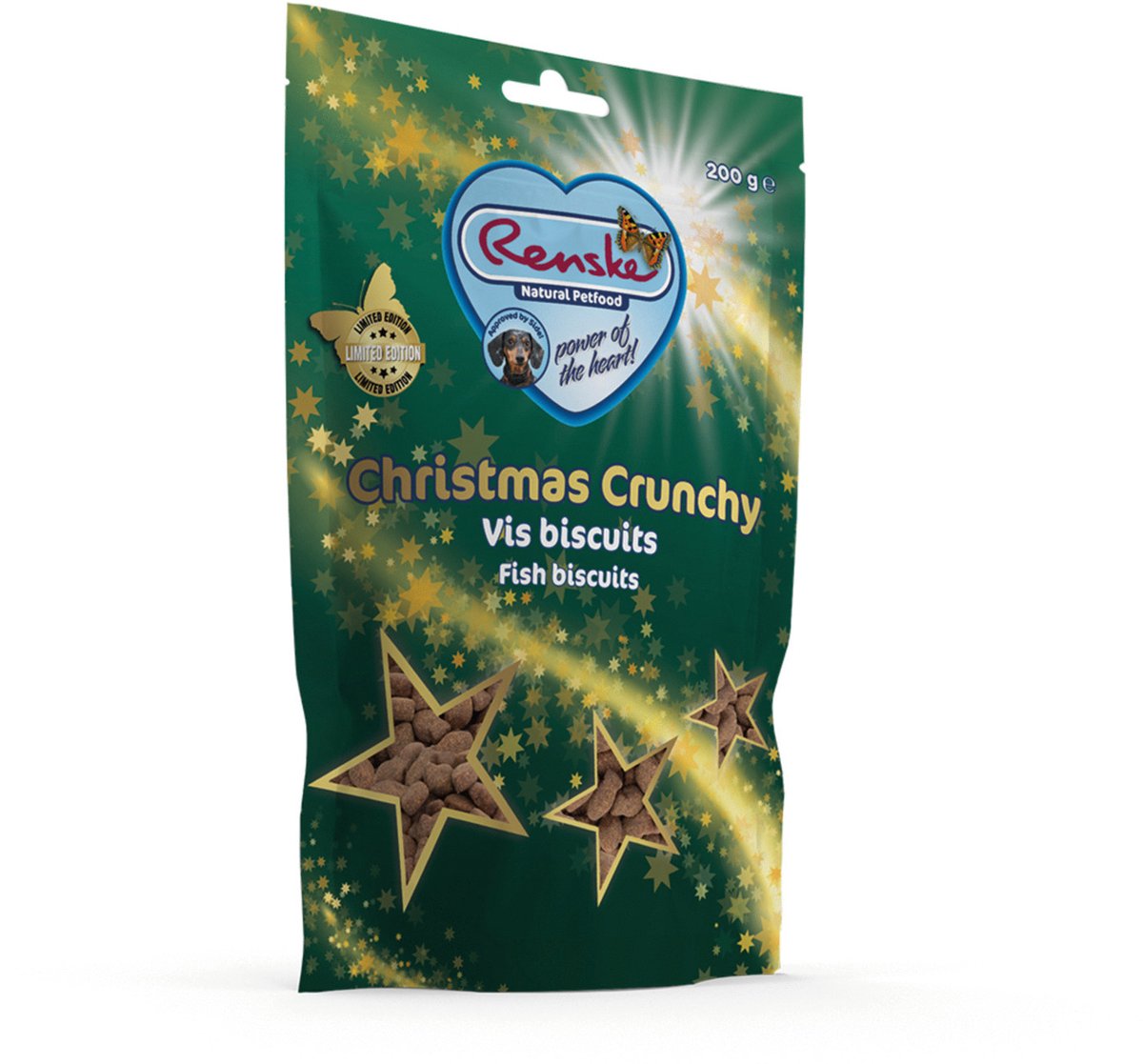 Renske Christmas Crunchy - Verwensnacks - Vis 200 g