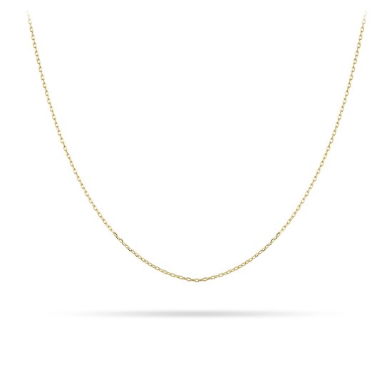 0 Jewels Chaîne de maillons - Chaîne à maillons dorés Or jaune 14 carats - Épaisseur 0,7 mm - Longueur 38+4 cm