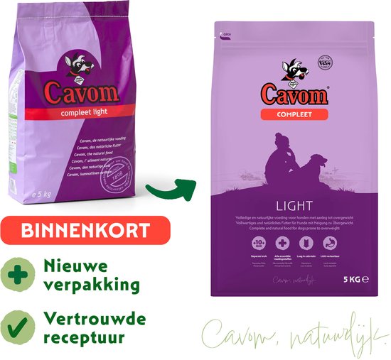 Cavom Compleet Light Rund&Schaap - Hondenvoer - 5 kg