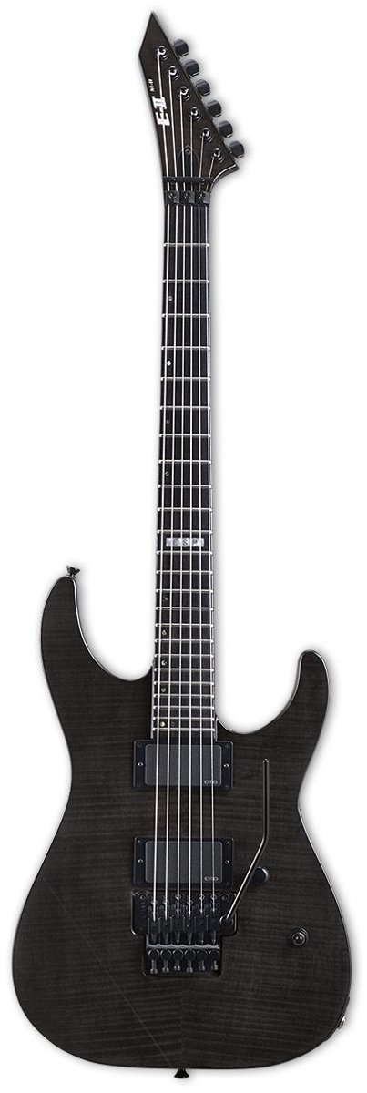 ESP E-II M-II FM See Thru Black met koffer